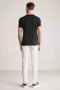 Hemington Kabartma Baskılı Siyah Pima Pamuk T-Shirt - Thumbnail