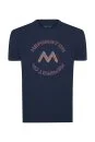 Hemington Logolu Pima Pamuk Lacivert T-Shirt - Thumbnail
