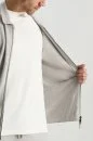 İtalyan İplik Açık Gri Triko Lounge Hırka