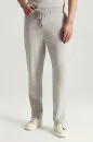 İtalyan İplik Açık Gri Triko Lounge Pantolon