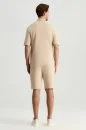 İtalyan İplik Bej Triko Lounge Hırka