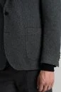 İtalyan Kaşmir Yün Karışım Siyah Blazer Ceket İtalyan Kaşmir Yün Karışım Siyah Blazer Ceket - Thumbnail