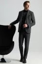 İtalyan Kaşmir Yün Karışım Siyah Blazer Ceket İtalyan Kaşmir Yün Karışım Siyah Blazer Ceket - Thumbnail