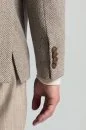 İtalyan Kaşmir Yün Karışım Tütün Rengi Blazer Ceket İtalyan Kaşmir Yün Karışım Tütün Rengi Blazer Ceket - Thumbnail
