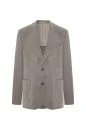 İtalyan Kaşmir Yün Karışım Tütün Rengi Blazer Ceket İtalyan Kaşmir Yün Karışım Tütün Rengi Blazer Ceket - Thumbnail