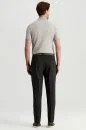 İtalyan Saf Yün Antrasit Klasik Dokuma Pantolon