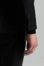 İtalyan Yün Kaşmir Karışım Siyah Blazer Ceket - Thumbnail