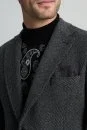 İtalyan Yün Kaşmir Karışım Siyah Blazer Ceket - Thumbnail