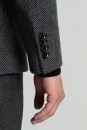 İtalyan Yün Kaşmir Karışım Siyah Blazer Ceket - Thumbnail