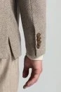 İtalyan Yün Kaşmir Tütün Rengi Blazer Ceket - Thumbnail