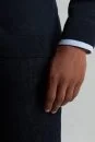 Kaşmir Karışım Bisiklet Yaka Lacivert Triko - Thumbnail