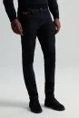 Kaşmir Karışım Kışlık Lacivert Denim Pantolon - Thumbnail