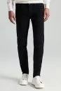 Kaşmir Karışım Kışlık Siyah Denim Pantolon - Thumbnail