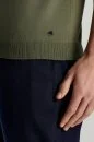 Kaşmir Pamuk Karışım Yeşil Triko Polo