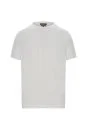 Saf Keten Kırık Beyaz Bisiklet Yaka T-Shirt - Thumbnail
