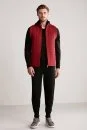 Kırmızı Activewear Merino Yün Triko Yelek - Thumbnail