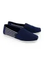 Klasik Çizgili Lacivert Espadril - Toms