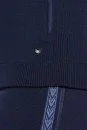Kolları Şerit Detaylı Fermuarlı Lacivert Triko Spor Ceket - Thumbnail