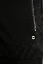 Kolları Şerit Detaylı Fermuarlı Siyah Triko Spor Ceket - Thumbnail