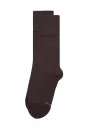 Koyu Kahverengi Pamuklu Çorap - Thumbnail