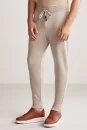 Kum Rengi Merino Yün Activewear Triko Pantolon - Thumbnail