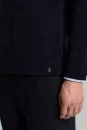 Extrafine Merino Lacivert Triko Blazer Ceket - Thumbnail