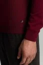 Lupetto Yaka Merino Yün Bordo Triko - Thumbnail