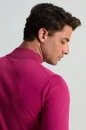 Lupetto Yaka Merino Yün Fuşya Triko - Thumbnail