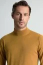 Lupetto Yaka Merino Yün Sarı Triko - Thumbnail
