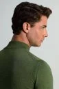 Lupetto Yaka Merino Yün Yeşil Triko - Thumbnail