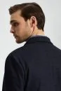 Lyocell Kumaş Lacivert Blazer Ceket - Thumbnail