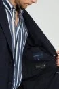 Lyocell Kumaş Lacivert Blazer Ceket - Thumbnail