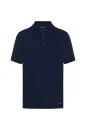 Lyocell Pamuk Kumaş Lacivert Polo Yaka T-Shirt