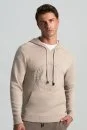 M Logolu Kapüşonlu Camel Hoody - Thumbnail