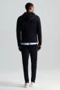 M Logolu Kapüşonlu Lacivert Hoody - Thumbnail