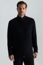 Merino Yün Activewear Lacivert Triko Ceket - Thumbnail