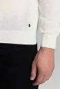 Merino Yünü Polo Yaka Ekru Triko - Thumbnail