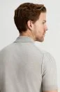 Merserize Pamuk Açık Gri Essential Triko Polo