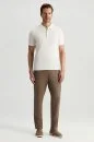Merserize Pamuk Beyaz Essential Triko Polo