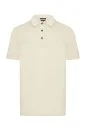 Merserize Pamuk Krem Rengi Polo Yaka T-Shirt