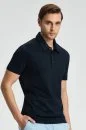 Merserize Pamuk Lacivert Polo Yaka T-Shirt
