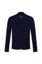 Merserize Pamuk Lacivert Triko Blazer Ceket