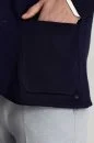 Merserize Pamuk Lacivert Triko Blazer Ceket