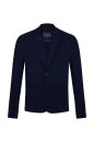 Merserize Pamuk Lacivert Triko Blazer Ceket
