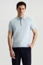 Merserize Pamuk Mavi Essential Triko Polo