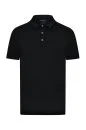 Merserize Pamuk Siyah Polo Yaka T-Shirt
