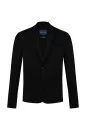 Merserize Pamuk Siyah Triko Blazer Ceket