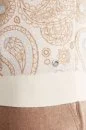 Paisley Desen Extrafine Merino Lupetto Yaka Ekru Triko - Thumbnail
