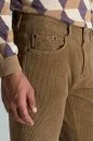 Pamuk Karışım 5 Cep Tütün Rengi Kadife Pantolon - Thumbnail