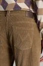 Pamuk Karışım 5 Cep Tütün Rengi Kadife Pantolon - Thumbnail
